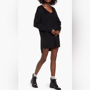 Dreamers Black Sweater Dress